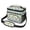 Dinosaur and Grid, variant on Dinosaur and Grass Navy Pattern Insulated Lunch Box for Women Men, Medium Leakproof Cooler Bag with Adjustable Strap, 10"x6.7"x8"