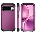 thumbnail image 3 of TECH CIRCLE for Google Pixel 8A Slim Soft Rubber Armor Case,Three Layer Heavy Duty Shockproof Protection Hard Plastic Bumper + Soft Silicone Rubber Hybrid Protective Cover,Purple, 3 of 8