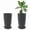 Black, variant on Gamexcel 12-Inch Round Plant Pot with Drainage Hole, Resin Flower Pot for Indoor Outdoor Flowers and Houseplants, Blue, 1 Pack