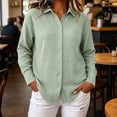 thumbnail image 2 of ThriftyPlait Button Up Shirt For Women Casual Cotton Textured Long Sleeve Tunic Tops Trendy Loose Fit Comfy Vacation Daily Wear Tops, 2 of 7