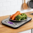 thumbnail image 2 of Stainless Steel Digital Kitchen Scale, 10kg/1g High Precision Food Scale, Multifunction Weight Scale for Baking, Cooking & Diet, LCD Display (Battery Not Included), 2 of 6