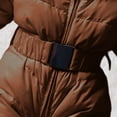 thumbnail image 6 of Coerni Baby Winter Puffer Snowsuit Faux Fu𝐫 Hooded Down Outfits Elastic Waist Warm Zip Up Quilted Onesie Ski Jacket, 6 of 7
