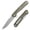 Olive Green, variant on Kansept Qilin Fold Knife Stonewashed 154CM Blade,Jade G10 Handle,Designed by OSTAP HEL DESIGN,T1047A5