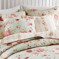 thumbnail image 4 of Greenland Home Antique Rose Decorative Pillows, Set of Two (2), 18 W x 18 H Each, Blue, 4 of 7