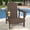 Brown, variant on Tappio HDPE Adirondack Chair, Patio Seat All Weather Outdoor Patio Chair with Cup Holder for Lawn Yard Fire Pit, Black