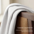 thumbnail image 5 of NICETOWN 2‑Layer 100% Blackout Curtains, White, 52" W x 84" L, 2‑Panel Set, 5 of 8