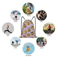 thumbnail image 6 of Daiia Cartoon Avocados Pattern Drawstring Backpack, Gym Bag, Lightweight Backpack, Water-Resistant Bag Travel Sports Backpack, Fitness Bag, Yoga Bag-Medium, 6 of 6