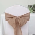 thumbnail image 2 of Efavormart 5 Pack | Dusty Rose Jute Faux Burlap Chair Sashes, Boho Chic Linen Decor - 6"x108", 2 of 10