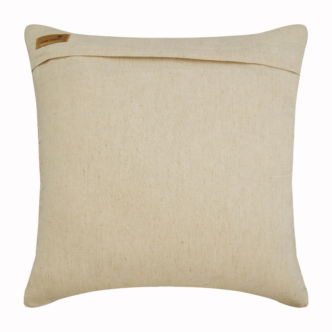 22x22 inch (55x55 cm) Cushion Cover, Ecru Pillow Cover, Knotted Pintucks Throw Pillow Cover, Cotton Linen Square Pillowcases, Checkered, Contemporary, Solid - I Heart Linen
