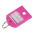 thumbnail image 2 of Suitcase Luggage ID Tag Name Holder Baggage Tags Key Keys Chain Ring Label Pendant Hanging Chain Accessory for School Office Shop Pink, 2 of 7