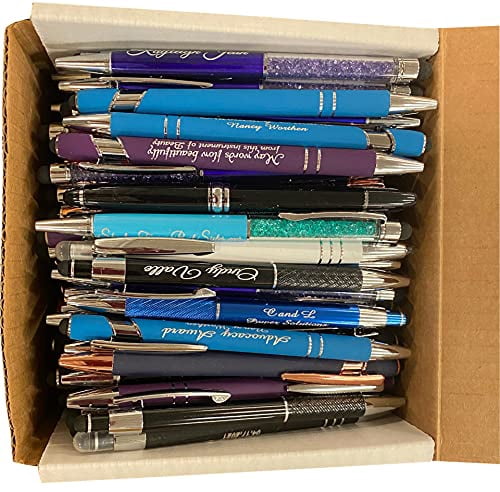 1000 Bulk Lot Msprnt nk Pens, Ball Pont, Plastc, Retractable 12