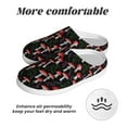 thumbnail image 6 of Lsque Red Mushrooms Pattern Womens Comfort Cotton on Scuff With Memory Foam and Anti-skid Sole Slipper-44/45, 6 of 7