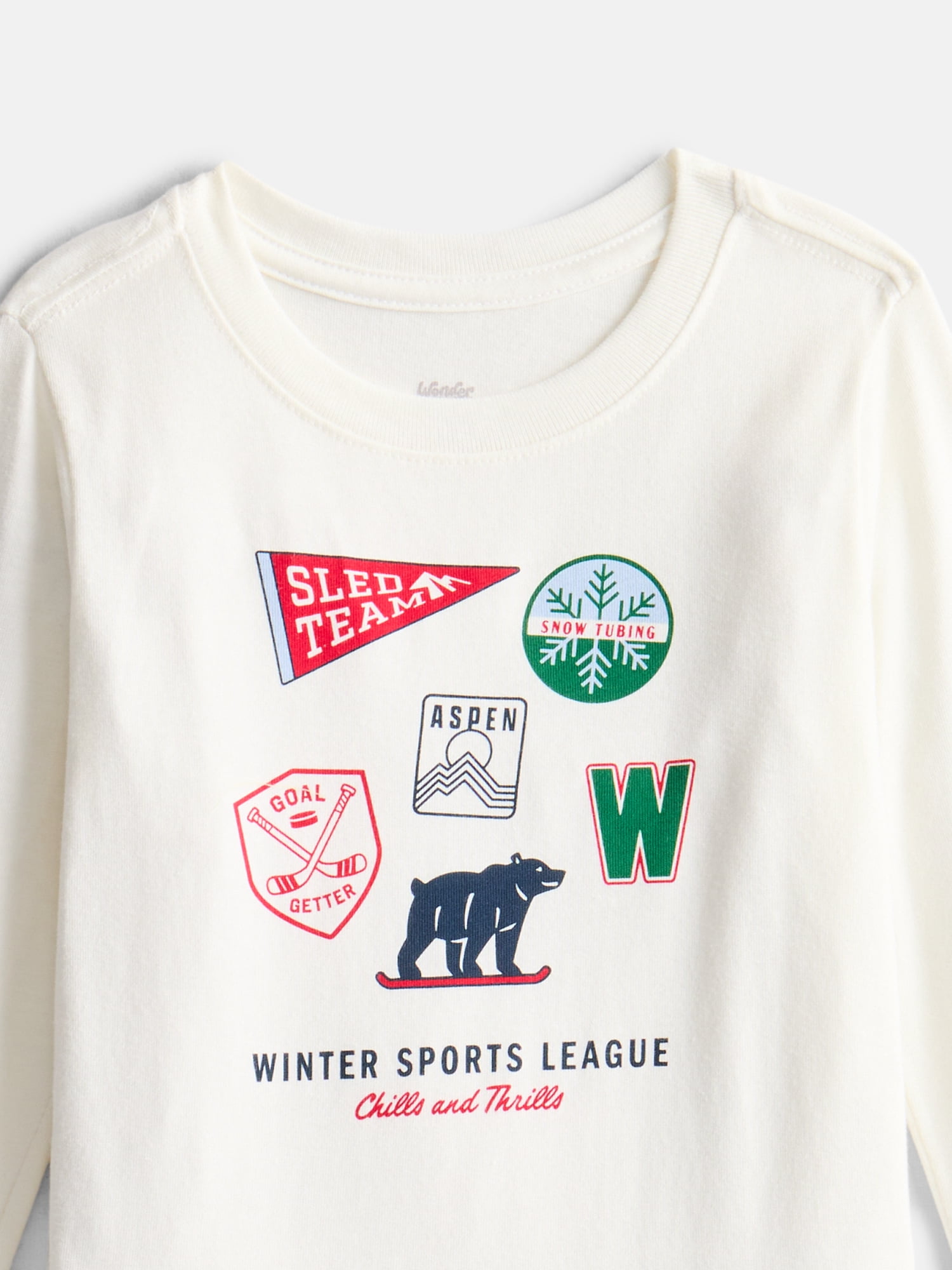 Wonder Nation Toddler Boys' Graphic Tee with Long Sleeves, Sizes 18M-5T
