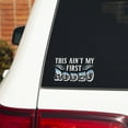 thumbnail image 3 of Auto Drive Rhinestone Rodeo Vinyl Vehicle Decal, White, 5.25” x 3.25”, 3 of 5