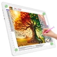 thumbnail image 1 of TOHETO A4 Light Board for Diamond Painting, Super Bright Magnetic Light Pad with Side Buttons, Lightbox for Tracing and Drawing, Corded Light Table for Sketching, Animation, Weeding Vinyl (White), 1 of 9