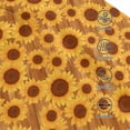 thumbnail image 4 of Yiaed Brown Wood Grain Sunflower A Print Cap Adjustable Size for Running Workouts and Outdoor Activities All Seasons, 4 of 5