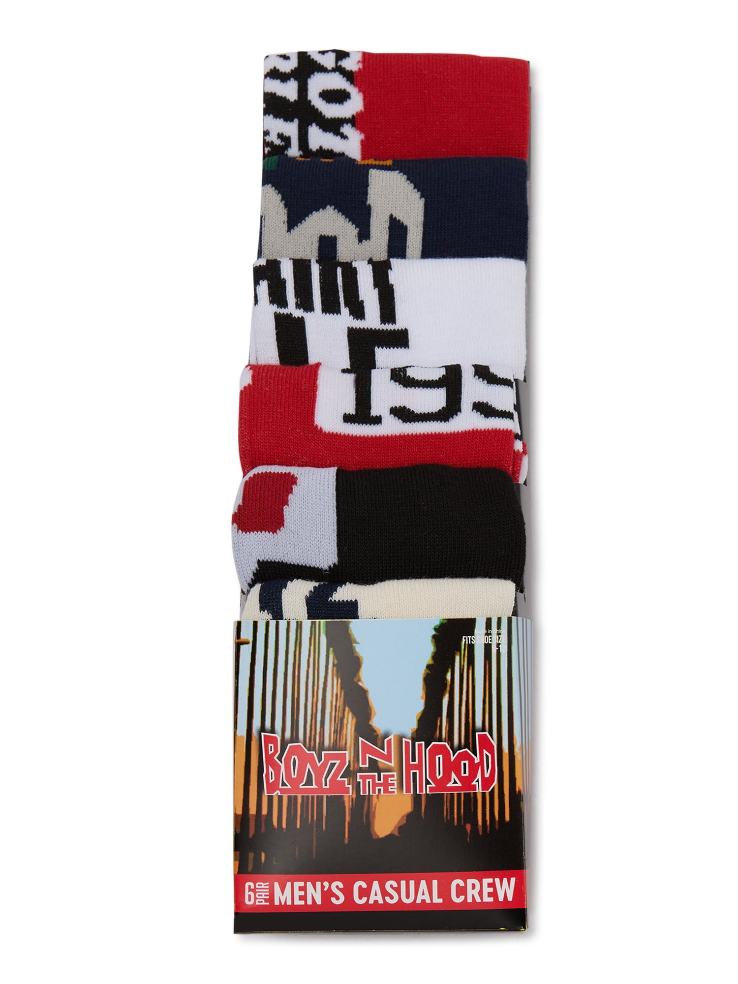 Boyz N the Hood Socks, 6-Pack