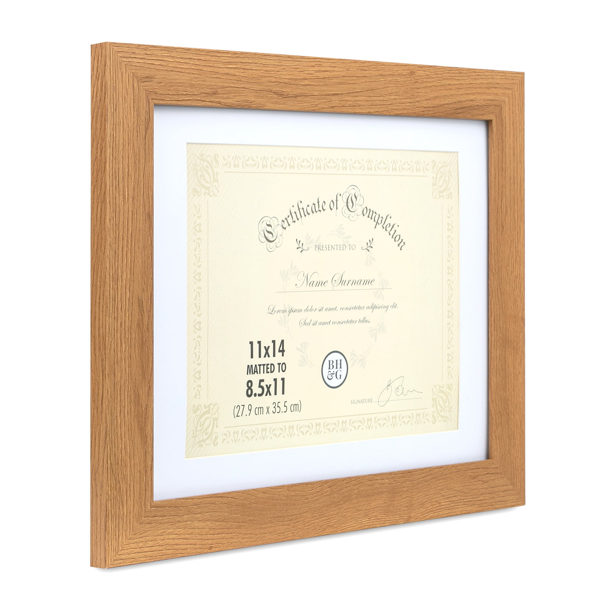 (4 pack) Better Homes & Gardens – 8.5x11 Picture Frame – Wood Document Frame Wall Photo Frame