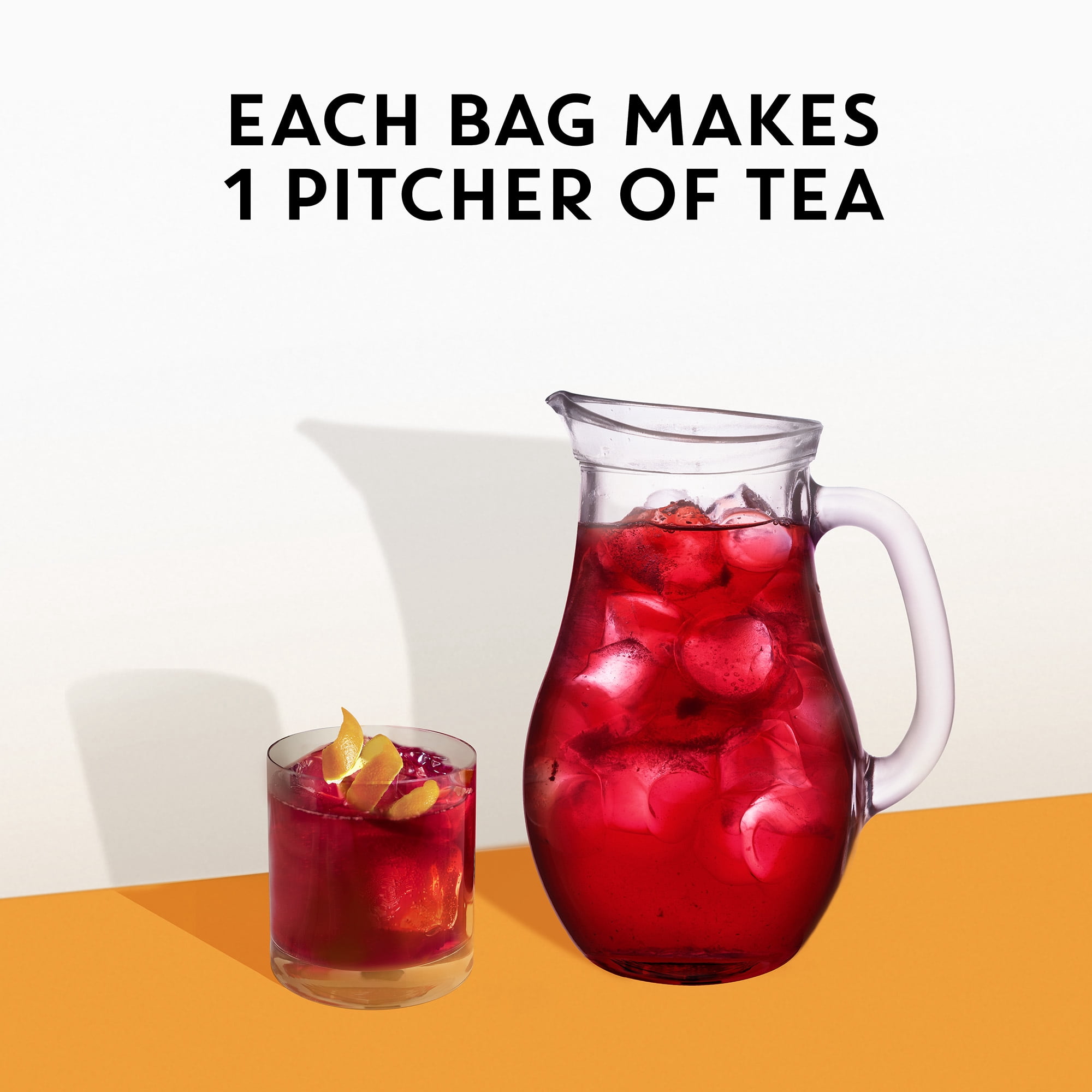 TAZO Passion Pitcher Iced Tea Bags Herbal Tea, Tea Bags 6 Ct
