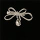 thumbnail image 4 of Pinza de cabellero con lazo de cristal de moda llena de mujeres plateadas con de imitación Yuyangstore Pinza de pelo, 4 of 7