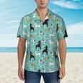 thumbnail image 4 of Haiem Cute Dog Printed Hawaiian Shirt for Men - Men’s Casual Beach Summer Shirts - Stretch Fabric with Modern Fit-Large, 4 of 9