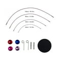 thumbnail image 4 of Juego De Ganchillo Tunecino, Gancho De Tejer Tunecino, Colorido, 12 Piezas, Desmontable, Suavemente Pulido, Resistente Para Cojines, 4 of 7