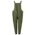 thumbnail image 6 of VBARHMQRT Yoga Jumpsuit for Tall Women Sleeveless Overalls Jumpsuit Casual Solid Summer Bib Pants Bottons Jumpsuit Romper with Button Pockets Jumpsuits for Women Sexy Elegant, 6 of 7