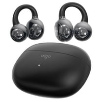 aigo CA05 Open Ear Earbuds Clip on Wireless Bluetooth 5.4 Headphones with Mic for iPhone,Android,Laptop,Enc Noise Reduction,50H Play,Waterproof Comfortable Wireless Earbuds Fit Sports Workout,Black