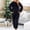 Black, variant on Nooxsoe Women Pajama Sets Winter Two-piece Pajamas Warm Pjs for Women Set Thermal Loungewear Pajama Set Warm Pajamas for Women Set Soft Winter Warm Winter Pjs Pajamas for Women Set Black L