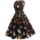 thumbnail image 4 of Vestido de fiesta de noche de Navidad sin mangas con cuello redondo y estampado vintage para mujer Pompotops  ghjkhdj6455, 4 of 8