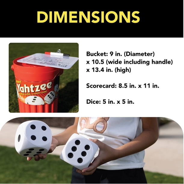 Yuki & Daughters キィエルバサ、レッドネット、フエ3点セット HASBRO Yahtzee - Oversized Foam Dice Set - Family Game Night