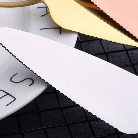 

Promotion Stainless steel triangular golden toothed cake shovel pizza shovel cheese shovel cake steel knife