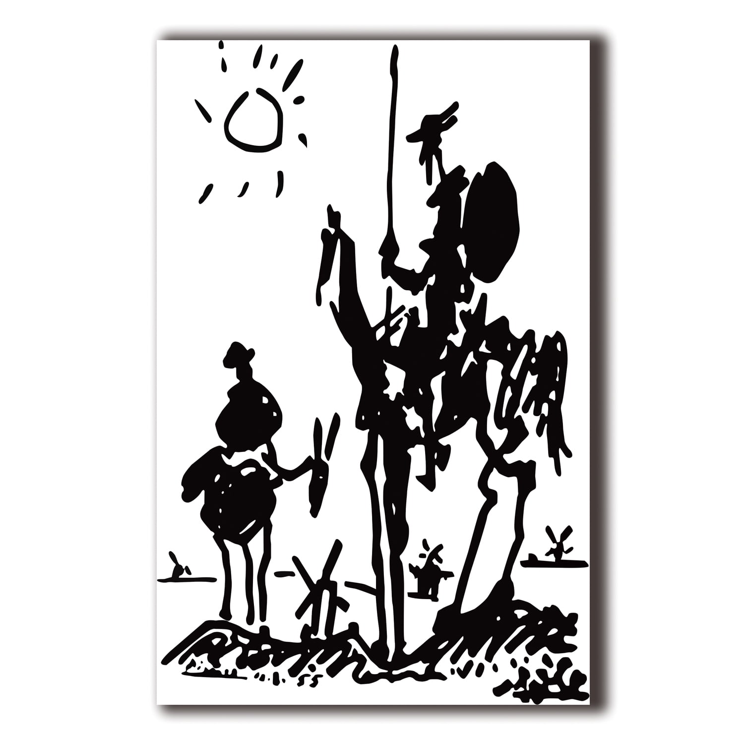Don Quixote by Pablo Picasso Poster for Home Decor Wall Art 12 x 18