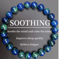 thumbnail image 3 of Lazuli Cristal Natural Pulsera hecha a mano Pulsera de cuentas de las mujeres 8Mm Piedra Natural Stretch pulsera de cuentas de cristal redondo hecho a mano elegante, 3 of 7