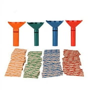 Coin Counters and Sorters Tubes Bundle of 4 Color-Coded, 100 Assorted