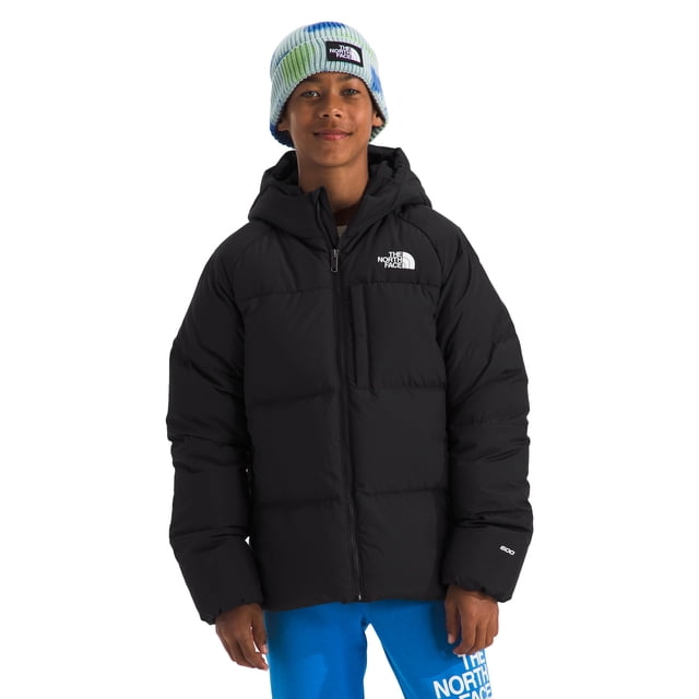 Chaqueta The North Face reversible North Down con capucha para niños, color negro