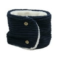 thumbnail image 5 of Mosey Thick Warm Fleece Lined Scarf Soft Comfortable Unisex Neck Warmer Solid Color Button Closure Winter Scarf for Cold Weather, 5 of 8