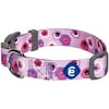 Blueberry Pet Essentials Spring Scent Inspired Garden Floral Adjustable Dog Collar in Light Purple, Small, Neck 12"-16"