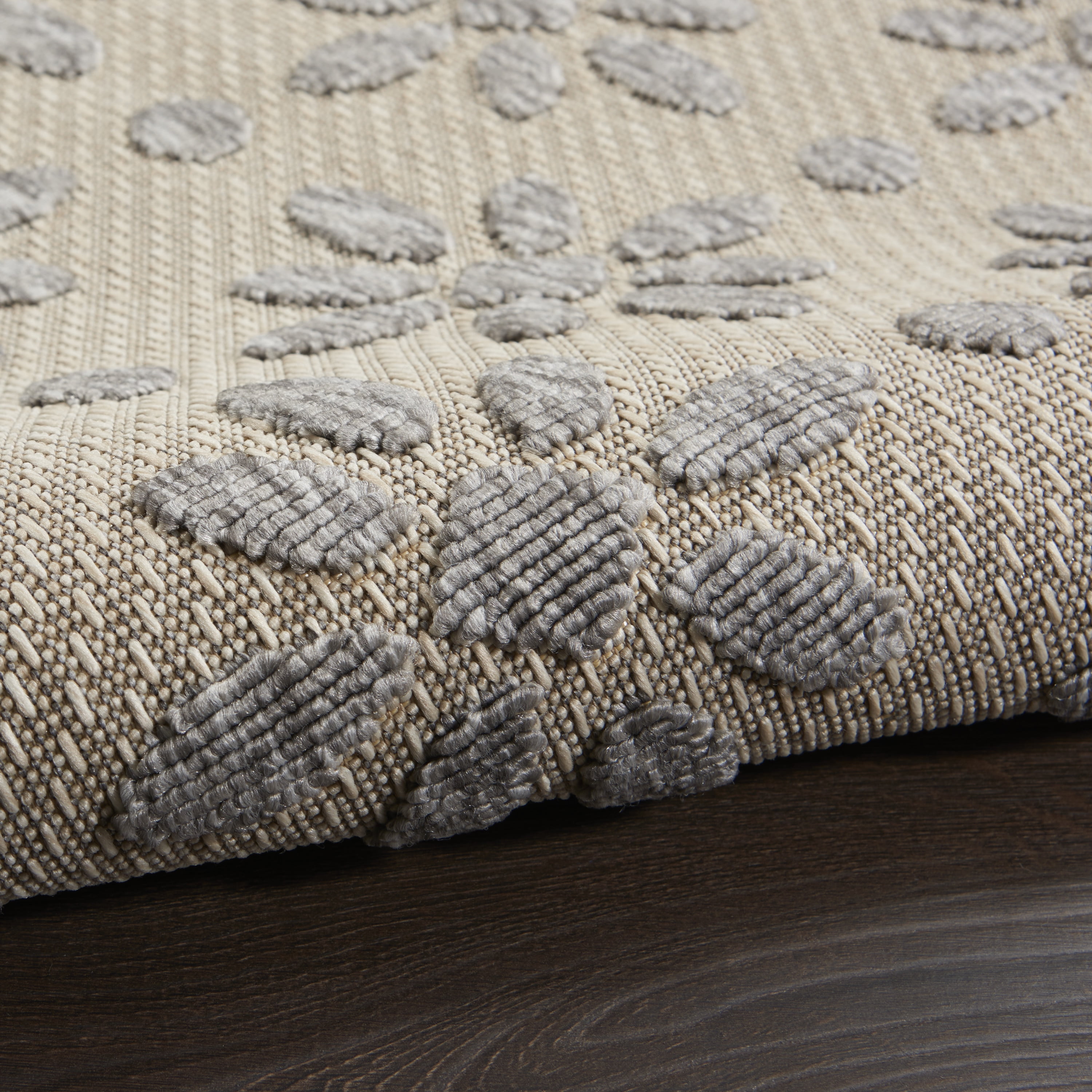 Nourison Palamos Indoor/outdoor Floral Contemporary Cream Area Rug