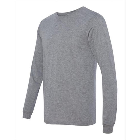 Bella-Canvas C3501 Mens Jersey Long Sleeve T-Shirt - Grey Triblend - Small