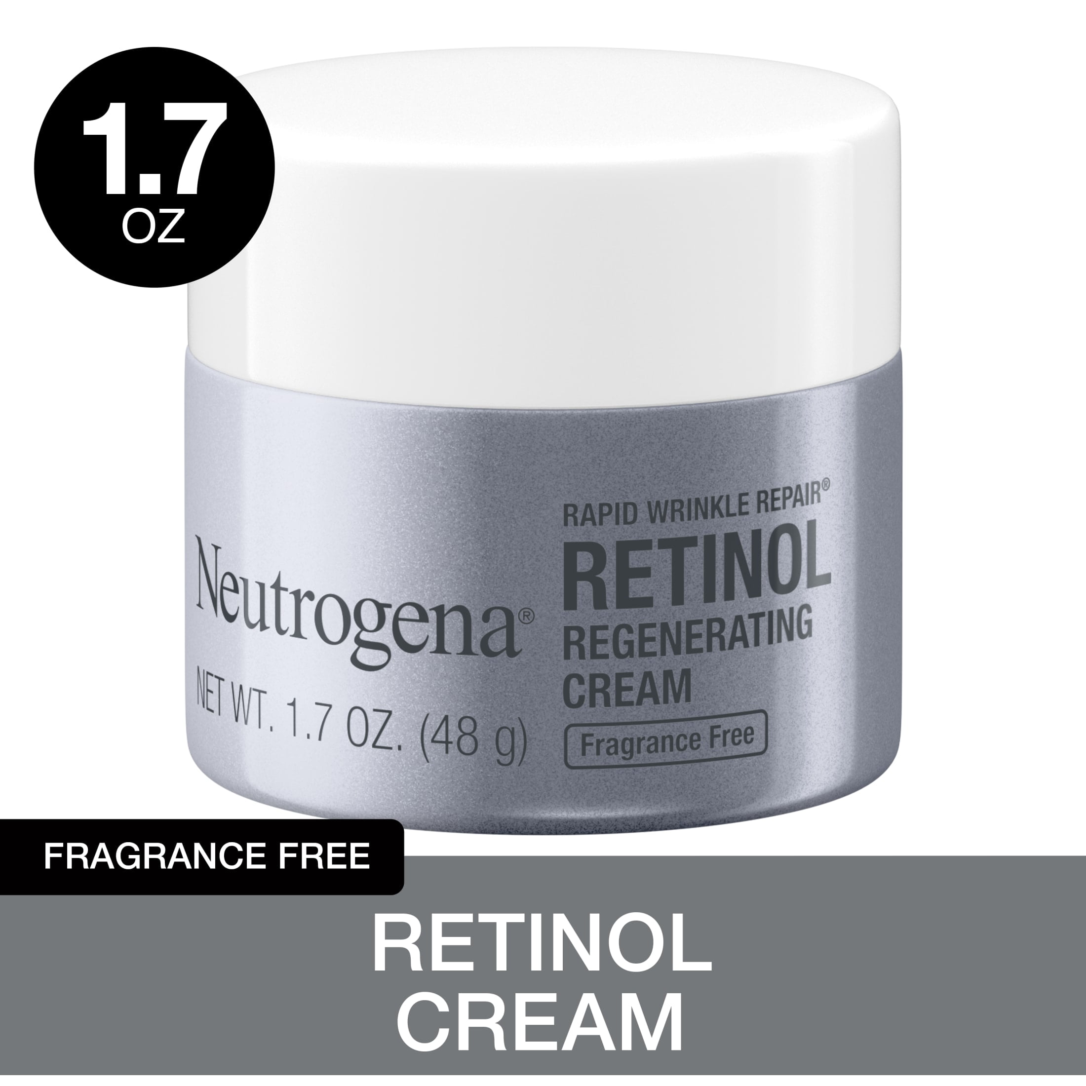 Neutrogena Wrinkle Repair Retinol Face Moisturizer with Hyaluronic Acid, 1.7 oz Walmart.com
