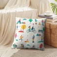 thumbnail image 4 of LALILO Throw Pillow Covers Flat Group People Park Weekend Flat Cushion Cover 18" x 18", 2 Pack, 4 of 6