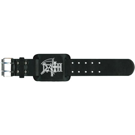 Death Men's Logo Wristband One Size Black