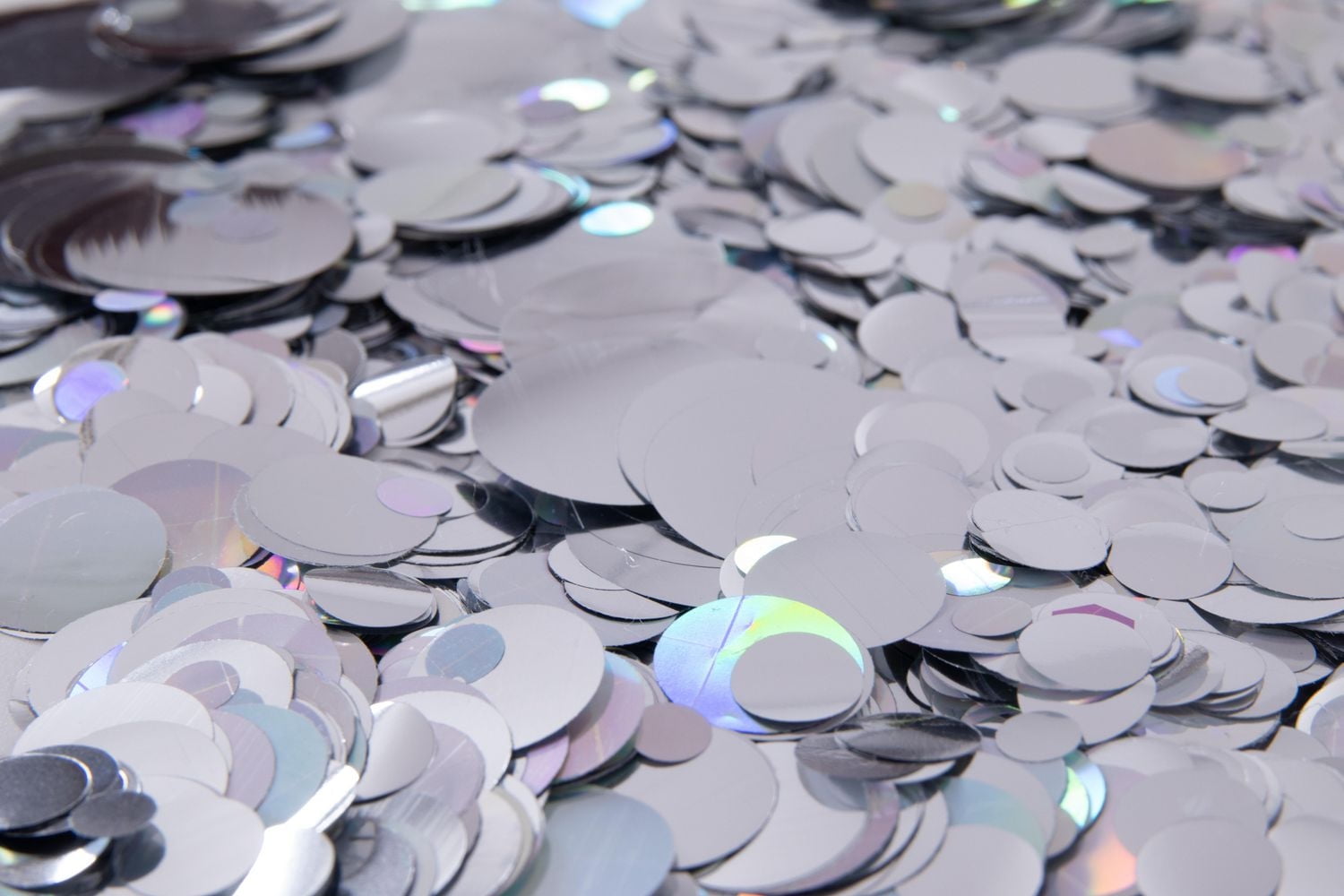 Packed Party 39” Inflatable Snowflake Holographic Confetti Snow Tube