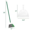 11 in. Precision Angle Broom with Dustpan Set (8Pack)