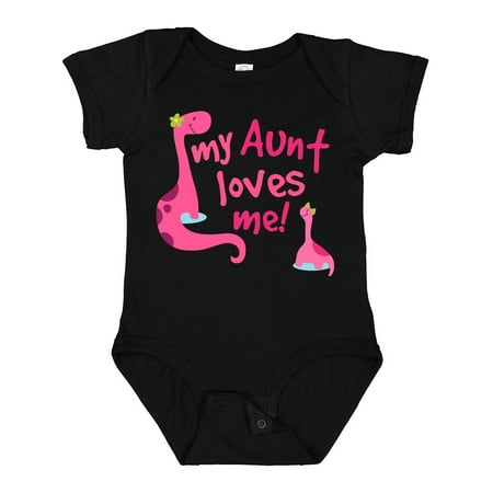 

Inktastic My Aunt Loves Me Gift Baby Girl Bodysuit