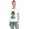thumbnail image 4 of Jean Michel Basquiat Womens Summer Cotton Short Sleeve T Shirts Top,Fashion Crewneck Graphic Tee Outfits, 4 of 5