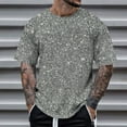 thumbnail image 3 of kpoplk Men's Shirts Casual Cotton Shirts Solid Color Short Sleeve Shirts Summer Plus Size(Clear,S), 3 of 4