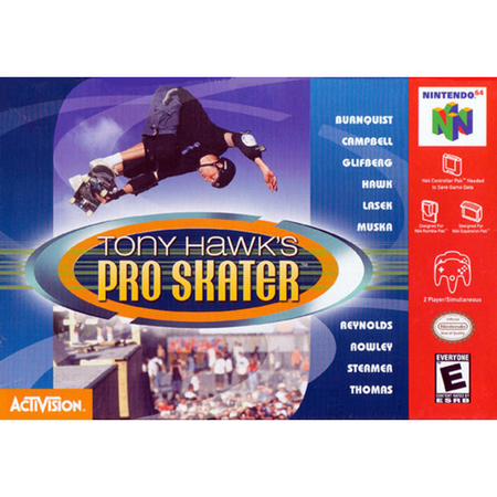 Tony Hawk's Pro Skater N64 Game,US Version