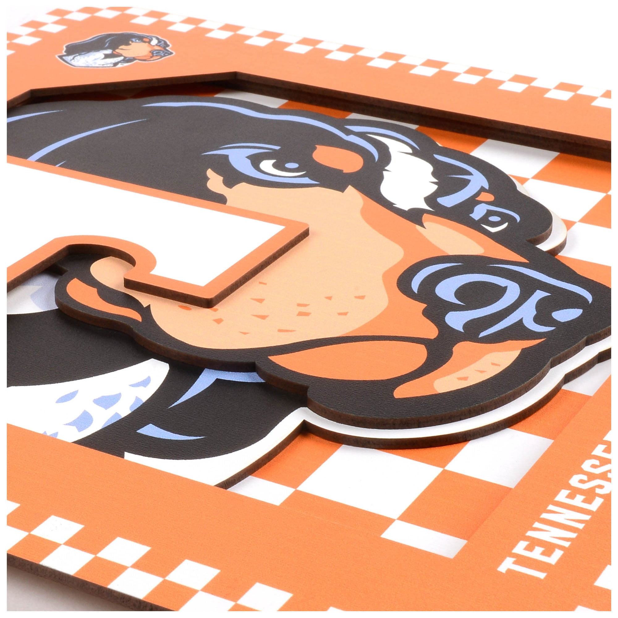 TenneeeVolnteer12''x12''3DLogoWllrt